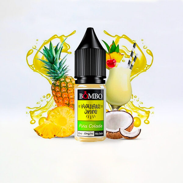 BOMBO NIC SALTS PIÑA COLADA WAILANI JUICE 10 mg 10 ml 1 Ud.