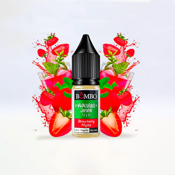 BOMBO NIC SALTS STRAWBERRY MOJITO WAILANI JUICE 10 mg 10 ml 1 Ud.