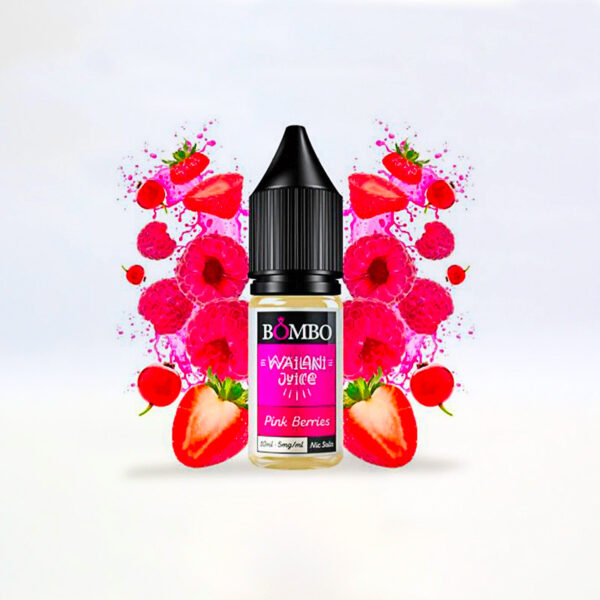 BOMBO NIC SALTS PINK BERRIES WAILANI JUICE 20 mg 10 ml 1 Ud.