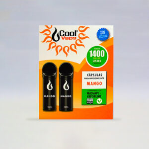 COOL VAPS Q-POD KIT 2 RECARGAS MANGO 00mg 1 Ud.QPD021