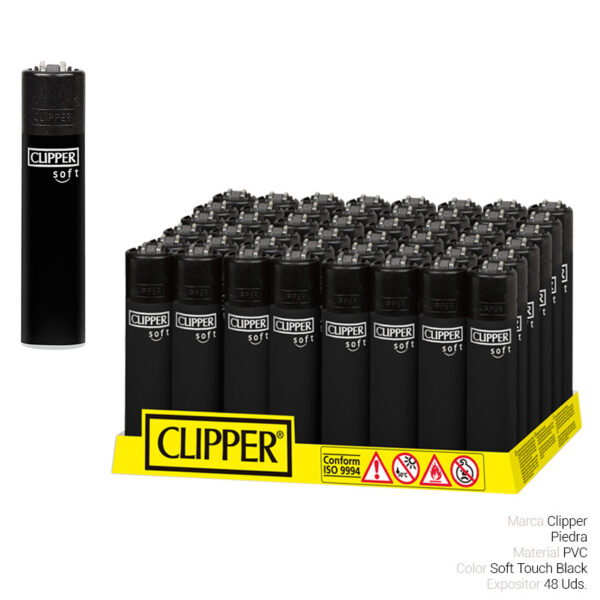 CLIPPER CP11 SOFT TOUCH ALL BLACK 48 Uds.