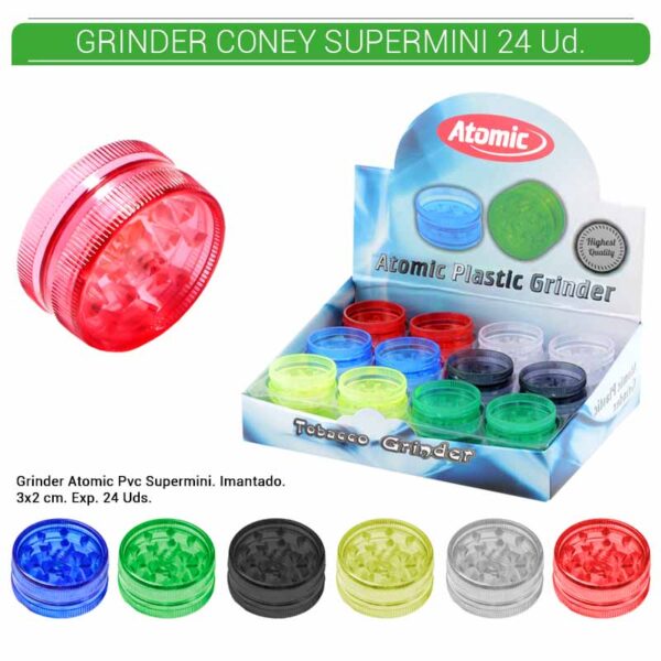 GRINDER 2 Part. ATOMIC SUPERMINI 30 mm. 24 Uds. 02.12406