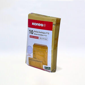 SOBRES KORES ACOLCHADOS KRAFT Nº12 120 x 215 mm. 10 Uds. 10181200