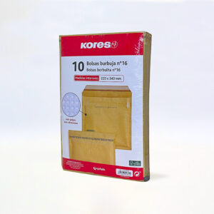 SOBRES ACOLCHADOS KRAFT Nº16 220 x 340 mm. 10 Uds. 10181600