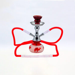 SHISHA 25 cm. 2 Mang. CAMELLOS ROJA 1 Ud. 02.30692