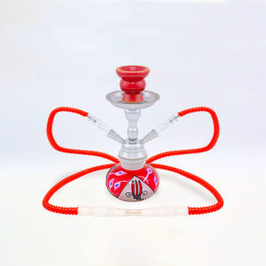 SHISHA 25 cm.2 Mang. MOSHI ROJA 1 Ud. 02.30773