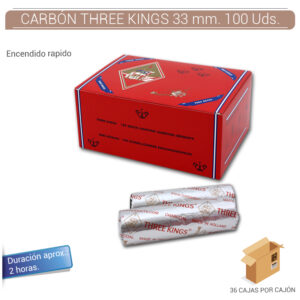 CARBON THREE KINGS 33 mm. 100 Uds. TR33
