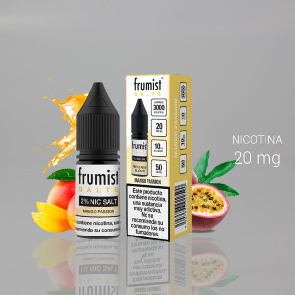 FRUMIST SALTS MANGO MARACUYA PASSION 20mg 10ml 1Ud. ESS26