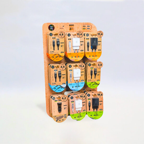 EXP. SOBREMESA GAMA ECO ACC. CARGA TELEFONIA MOVIL 27PCS 1 Ud.400900PVP