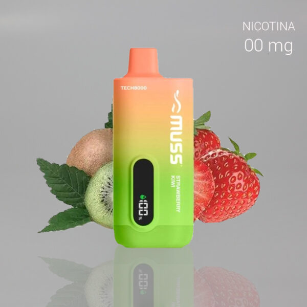 MUSS VAP TECH 8000 STRAWBERRY KIWI 8000 PUFF 00mg 15 ml 1 Ud.