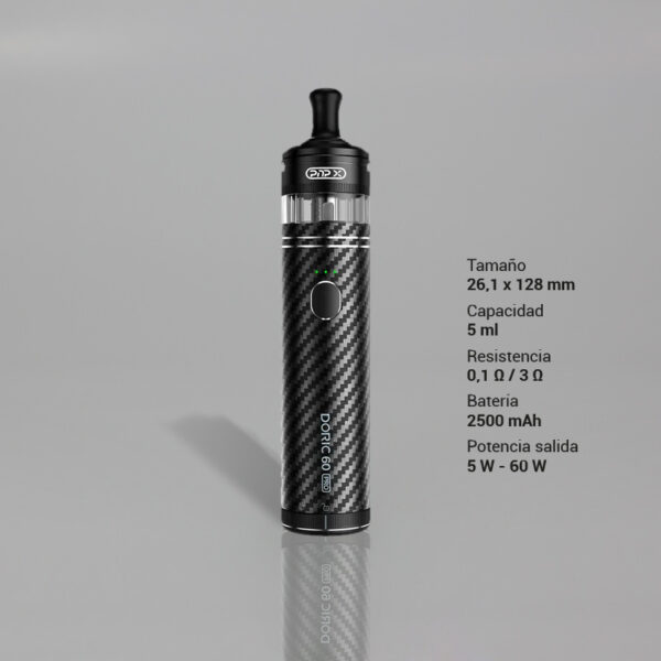 VOOPOO DORIC 60 PRO KIT CARBON FIBER 1 Ud.