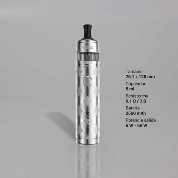 VOOPOO DORIC 60 PRO KIT ASTRAL SILVER 1 Ud.