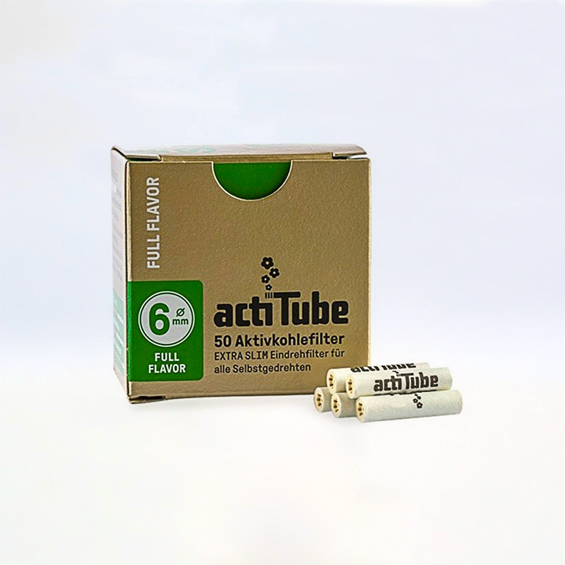 FILTRO PIPA ACTITUBE EXTRASLIM 6 mm. 50 Filtros 1 Ud.