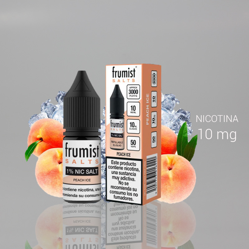 FRUMIST SALTS PEACH ICE 10mg 10ml 1Ud. ESS27
