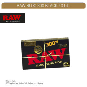RAW BLOC 300 BLACK 40 Lib.