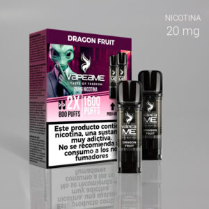 VAPEAME SET 2 RECARGAS 800C+800C DRAGON FRUITS 20mg. 1 Ud.