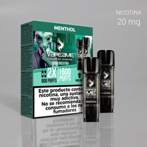 VAPEAME SET 2 RECARGAS 800C+800C MENTHOL 20mg. 1 Ud.
