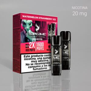VAPEAME SET 2 RECARGAS 800C+800C WATERMELON STRAWBERRY ICE 20mg. 1 Ud.