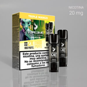 VAPEAME SET 2 RECARGAS 800C+800C TRIPLE MANGO ICE 20mg. 1 Ud.